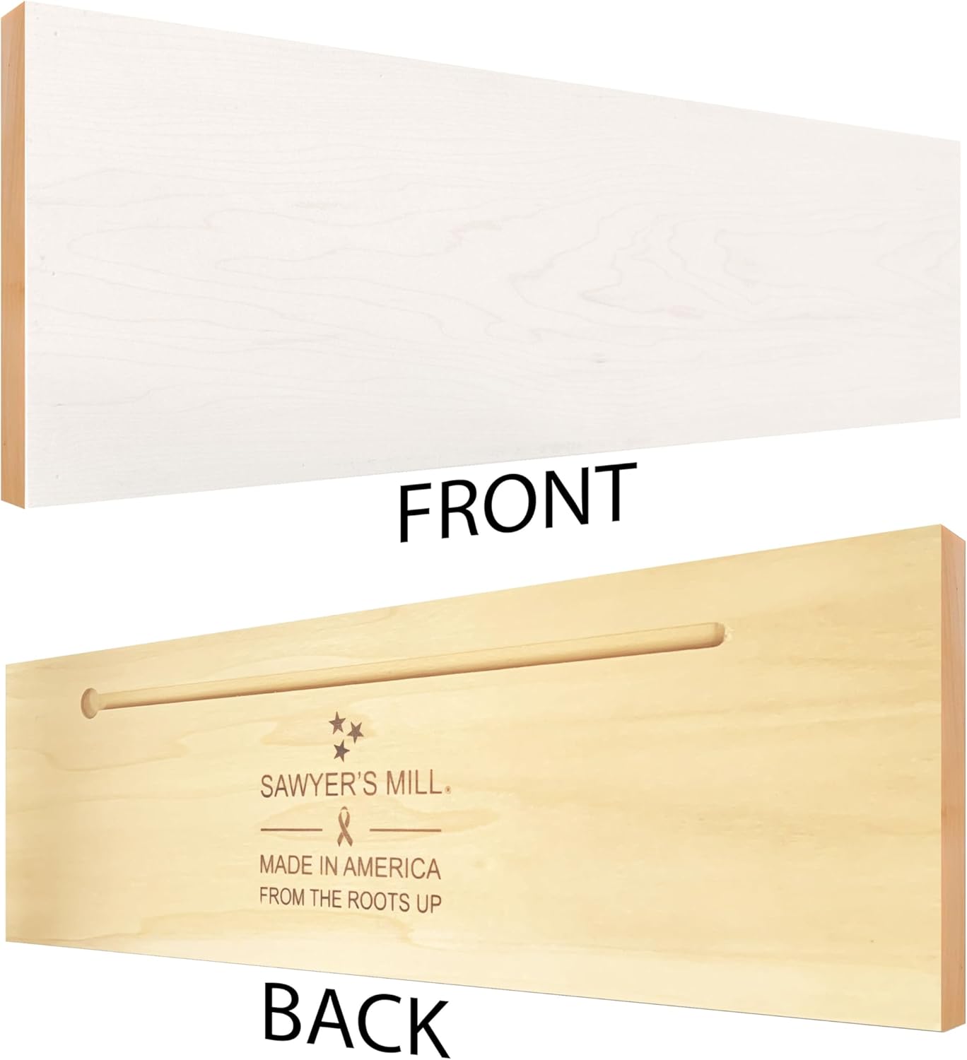 I Love You to The Mountains and Back. Crafted from Solid Maple in our Tennessee Mill, this Wooden Sign Features a Keyhole Hanger for Wall Display.