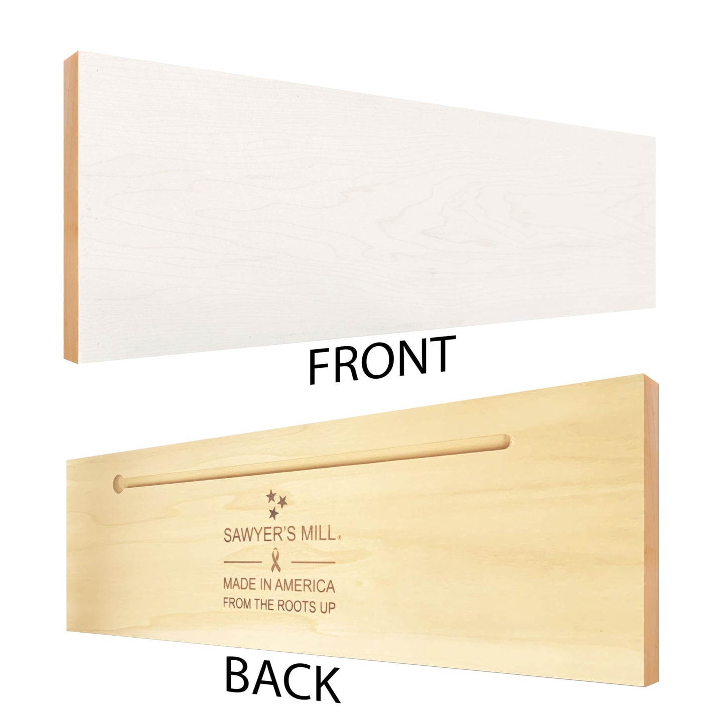 Ruined by Responsibility. Crafted from Solid Maple in our Tennessee Mill, this Wooden Sign Features a Keyhole Hanger for Wall Display.