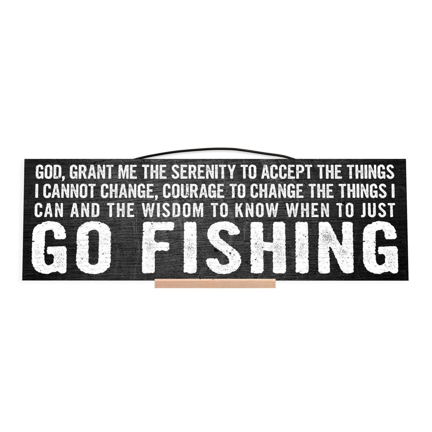 Fishing. Serenity Prayer | Custom Cabin Sign | Wood Sign | Cabin Decor | Mountain Decor | Man Cave Sign | Lake House Decor | Rustic Wood Sign | Cottage Decor | Anniversary Gift