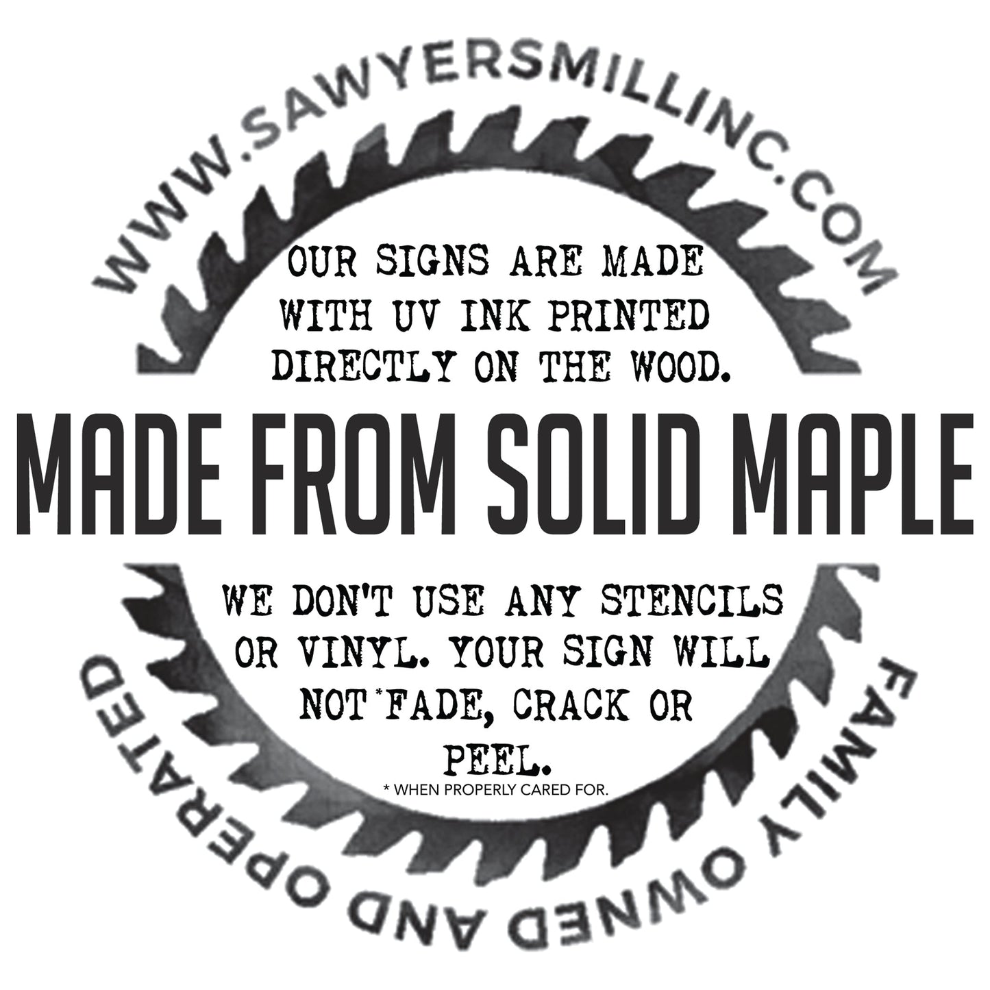 Solid maple wood construction