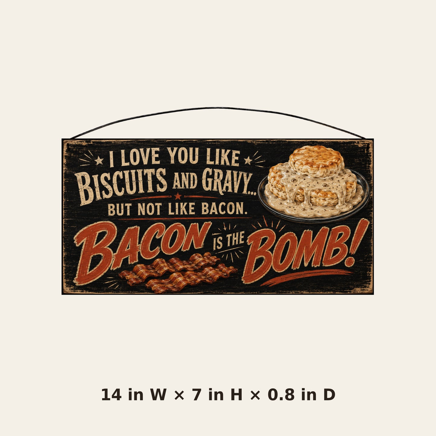 Product image labeled 14 inches wide by 7 inches high by 0.8 inch deep.