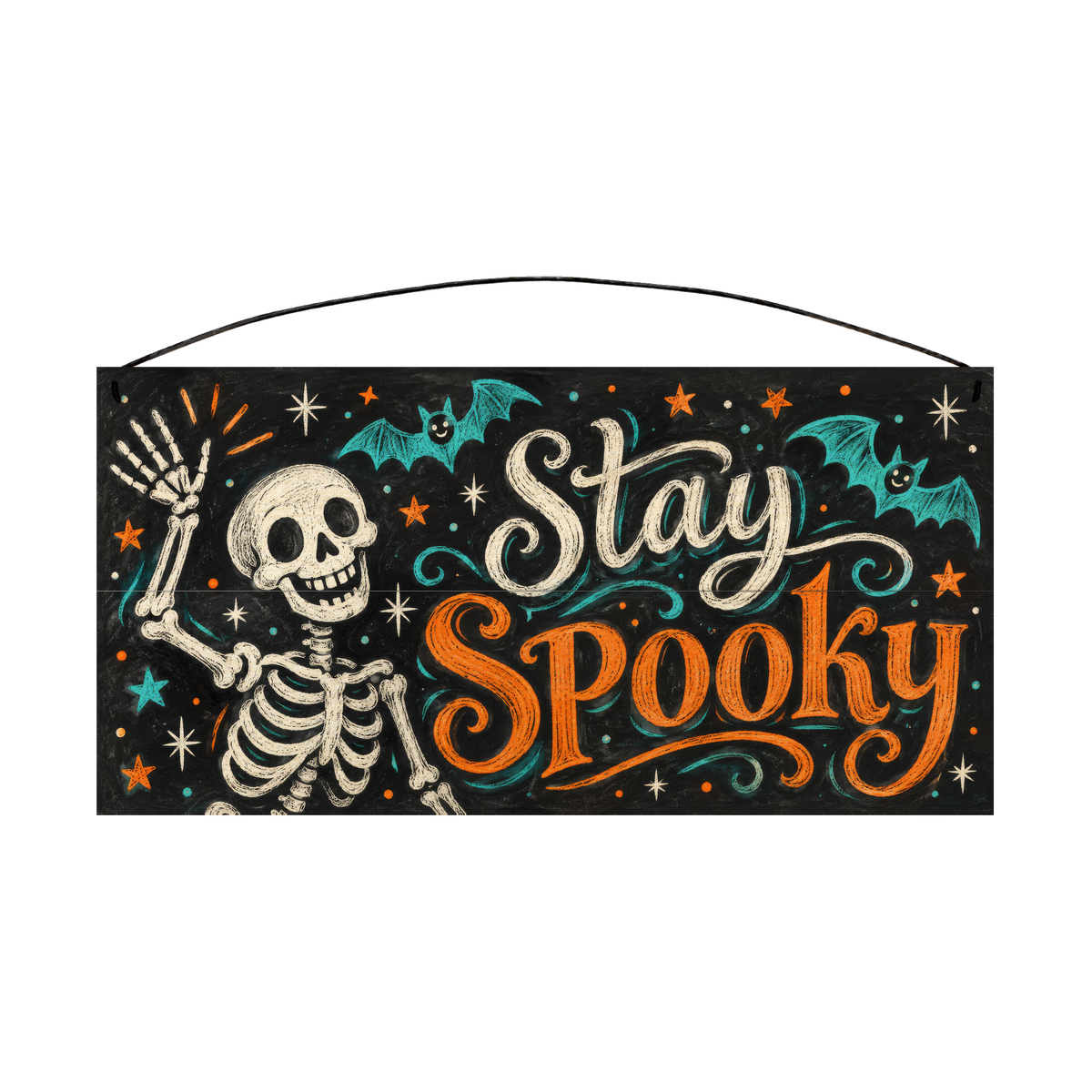 Stay Spooky 7x14 wood sign, front