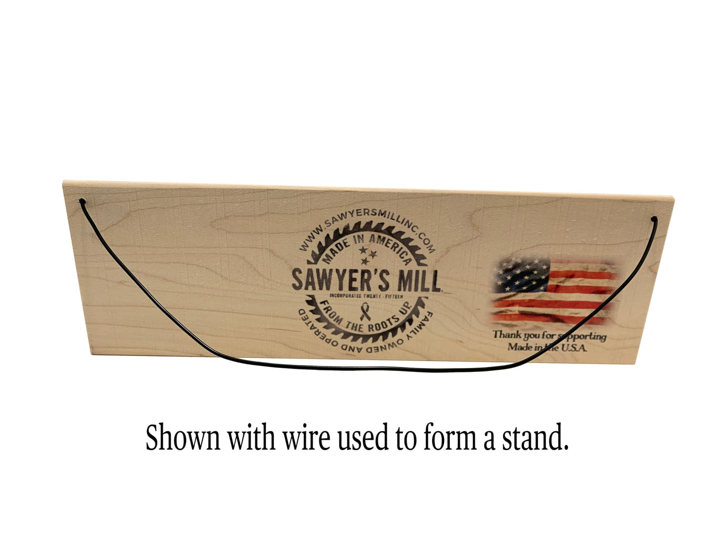 Unpunished | Handmade | Wood Sign | Wire Hanger/Stand | UV Printed | Solid Maple