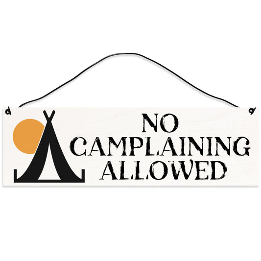 Camplaining | Camping Décor | RV Décor | Cabin Décor | Lodge Décor | Wood Sign | Wire Hanger/Stand | Lodge Décor | Solid Maple