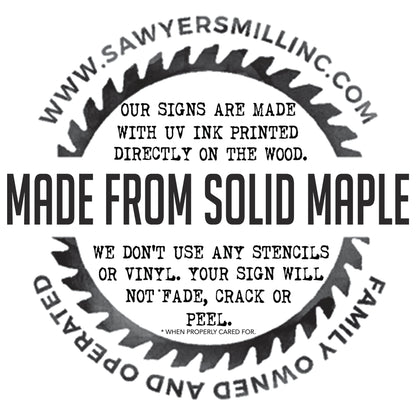 USMC | Marines Make a Difference | 5x16 in. | United States Marine Licensed | Maple Sign with Wire Hanger and Stand | BG