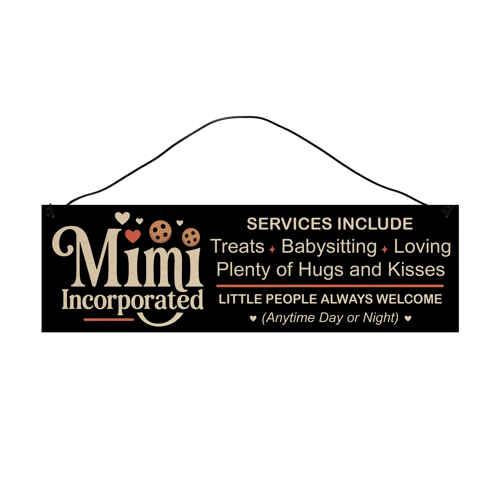 Mimi Incorporated Wood Sign – 3 x 10