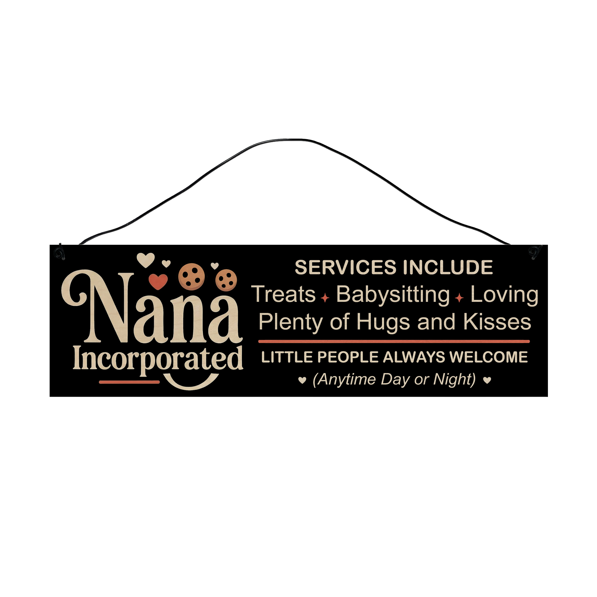Nana Inc. Wood Sign – 3 x 10
