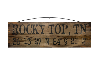 Rocky Top, Tennessee Wood Sign, 5×16