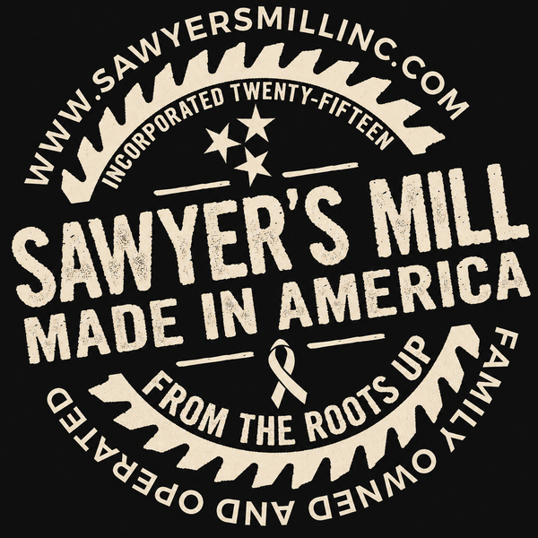Sawyer's Mill Made in America circular logo