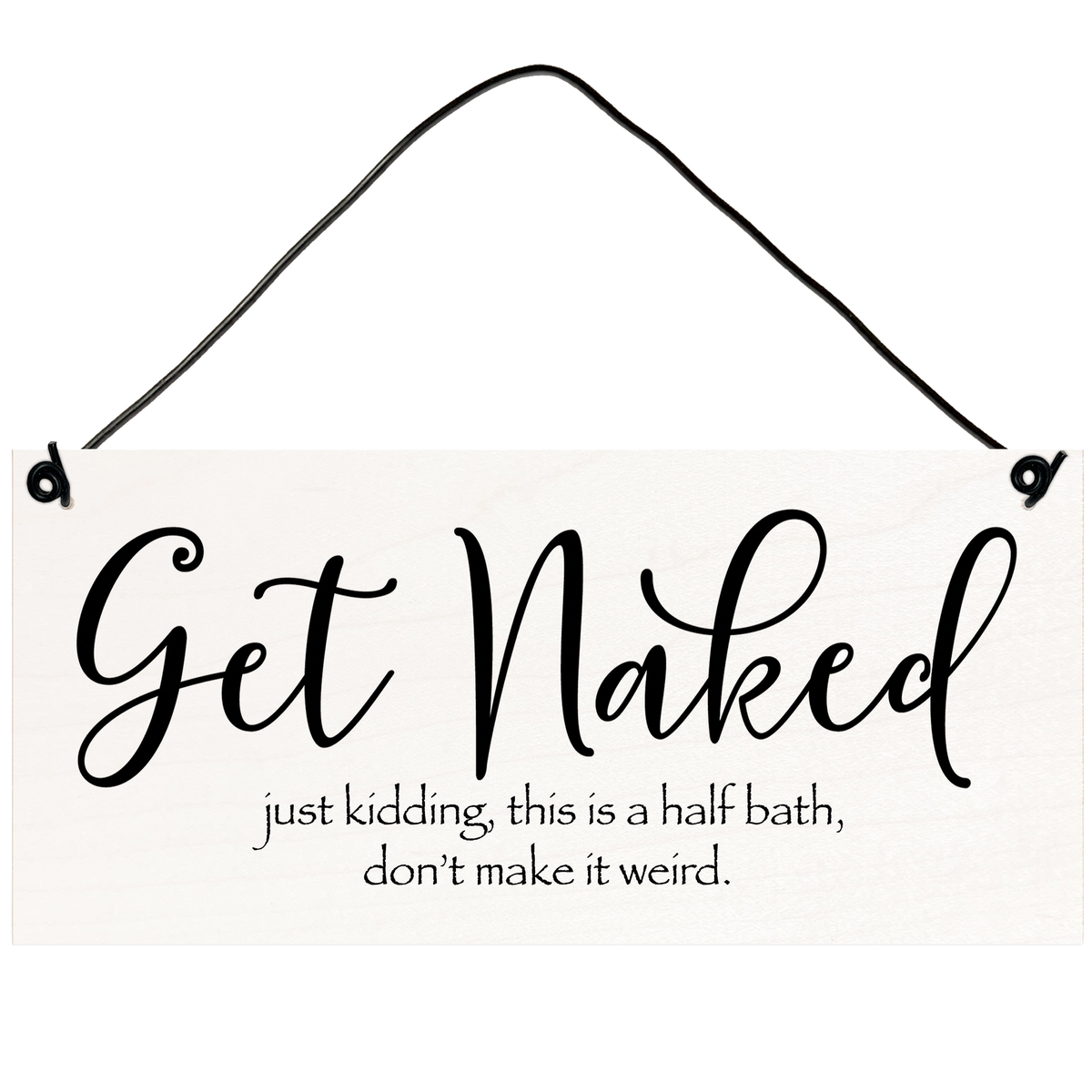 Half Bath Wood Sign, 3.5×7.5