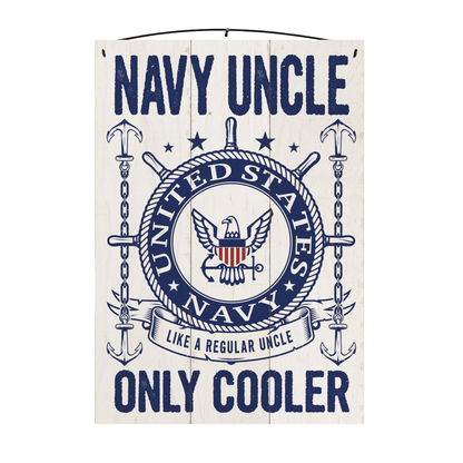 U.S. Navy Uncle Officially Licensed Wood Sign, 7×10
