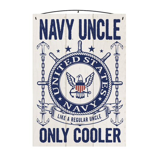 U.S. Navy Uncle Officially Licensed Wood Sign, 7×10