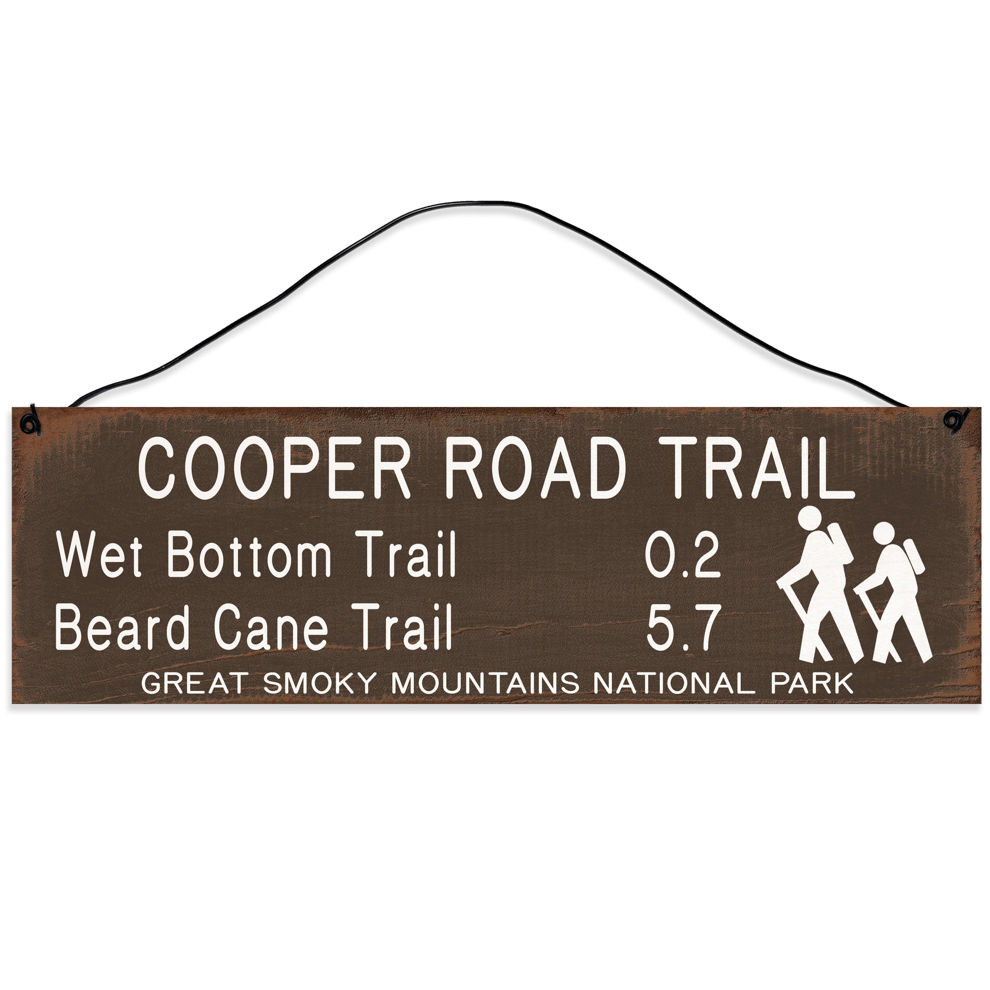 Sawyer's Mill - Cooper Road Trail Marker. Wood Sign for Home or Office. Measures 3x10 inches.