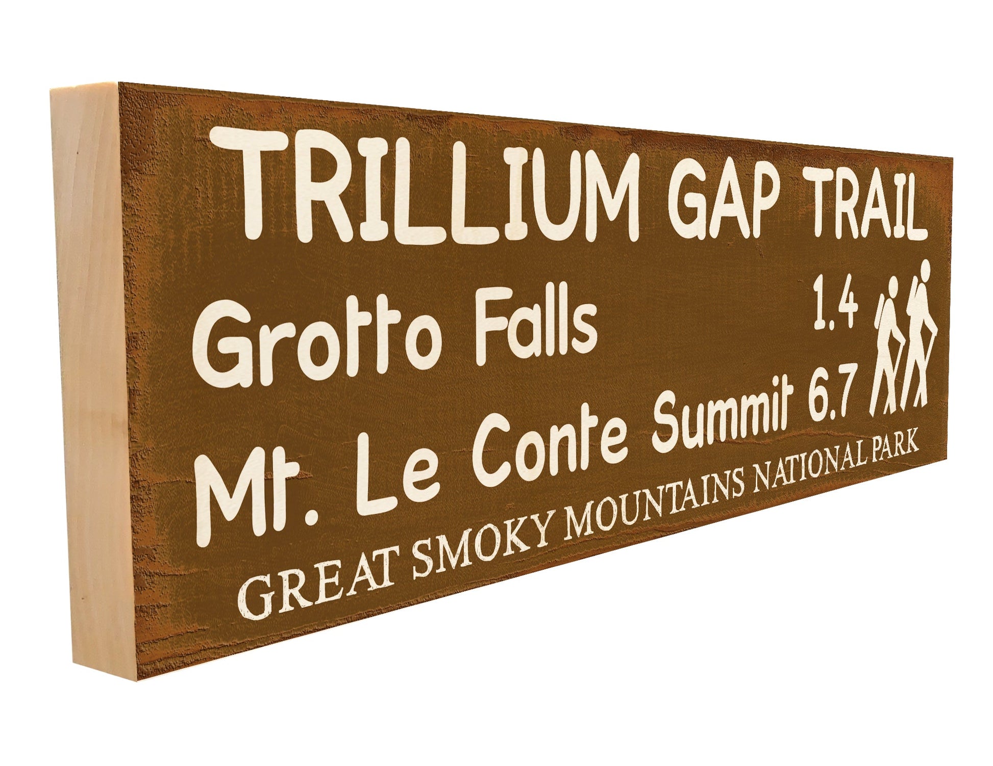Trillium Gap Trail Marker.