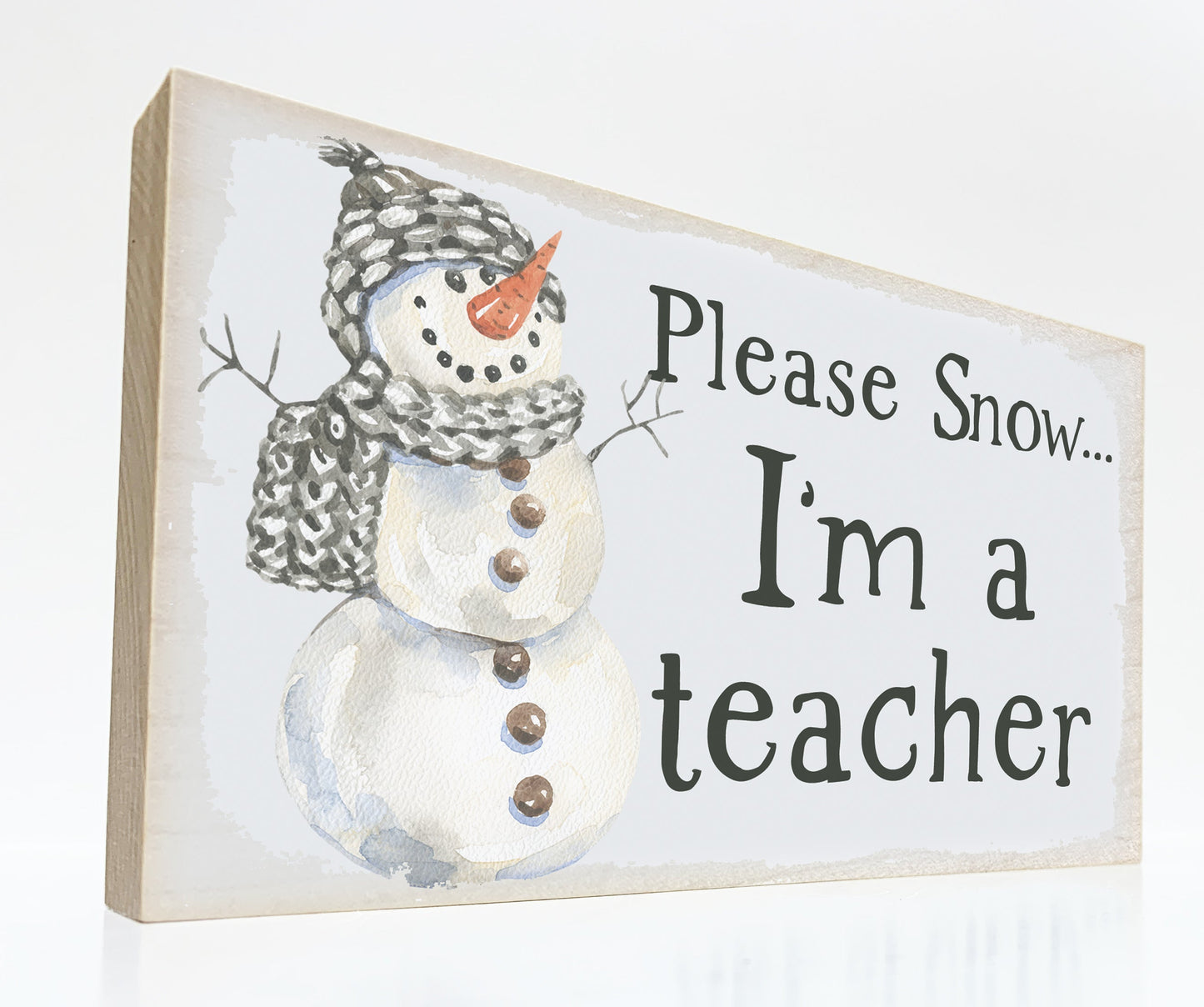 Please Snow. I'm a Teacher