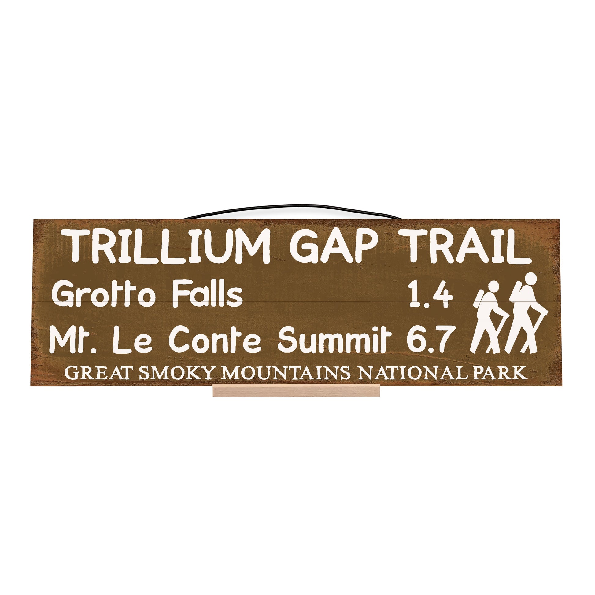 Trillium Gap Trail Marker.