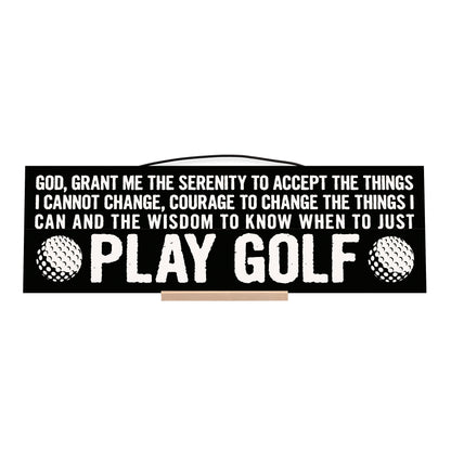Golf. Serenity Prayer.