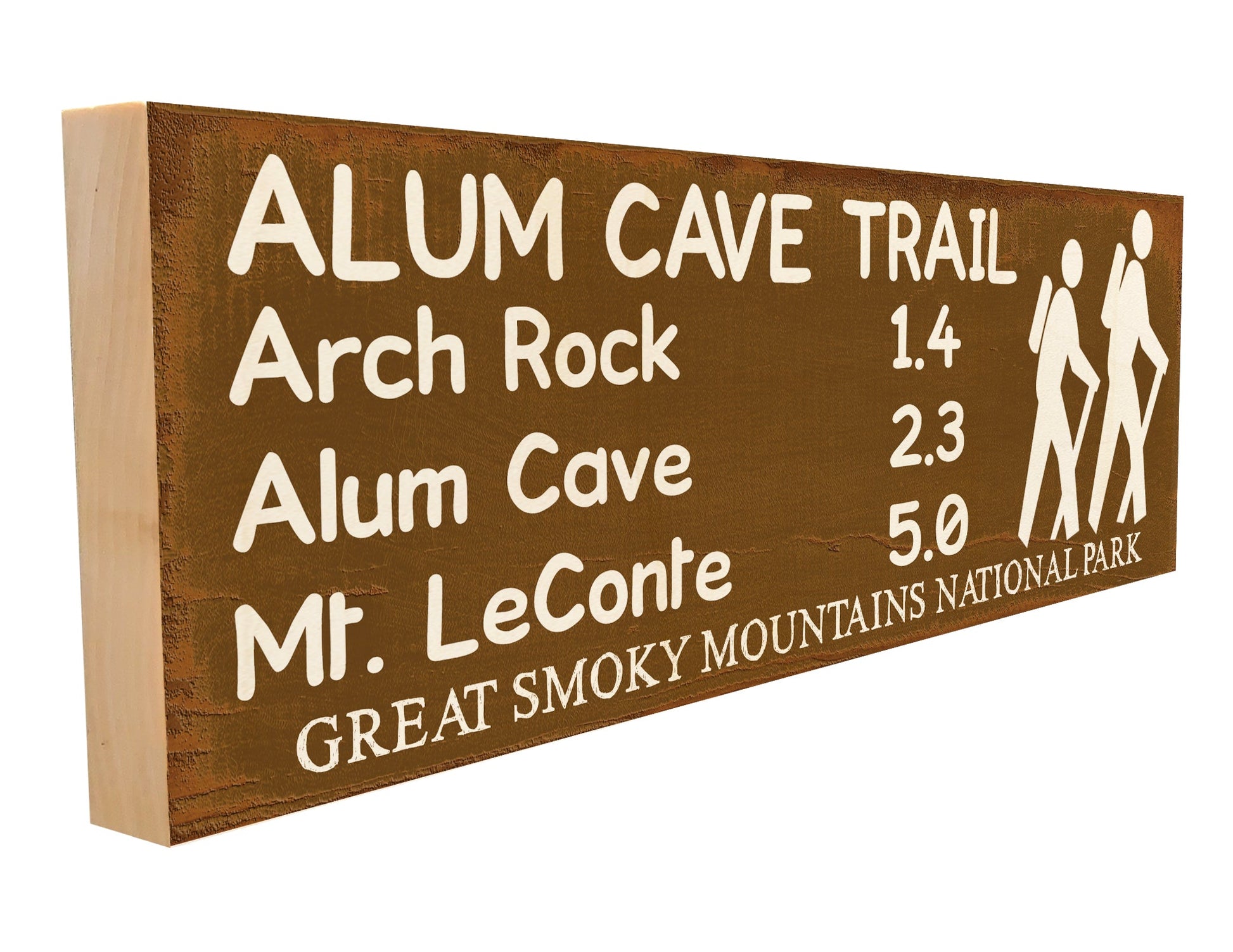 Alum Cave Trail Marker.