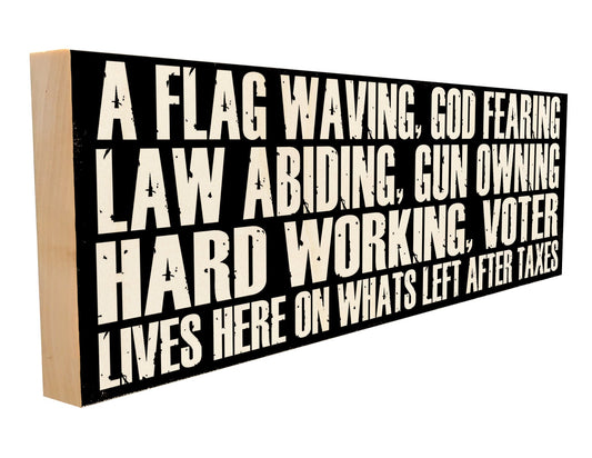 A Flag Waving, Hardworking, Voter Lives Here.