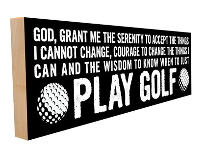 Golf. Serenity Prayer.