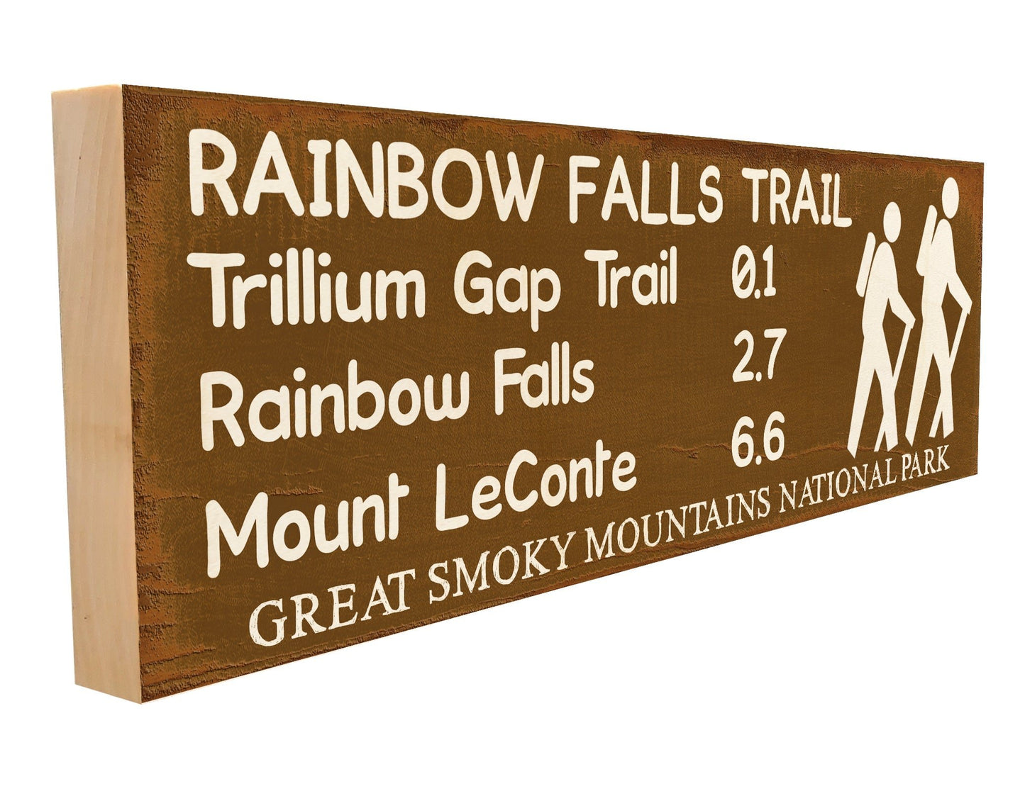Rainbow Falls Trail Marker.