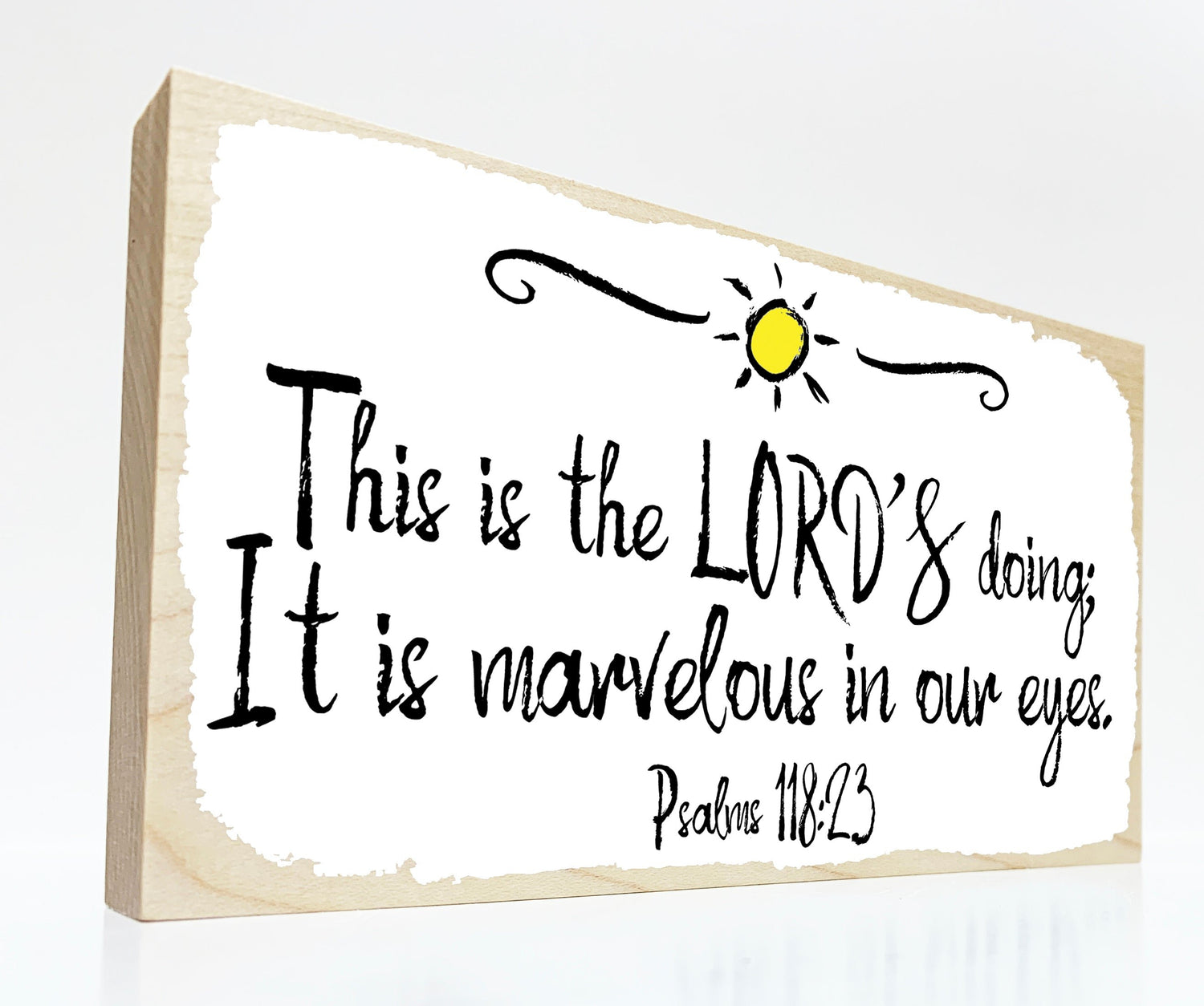 This is the Lord's Doing. wood sign
